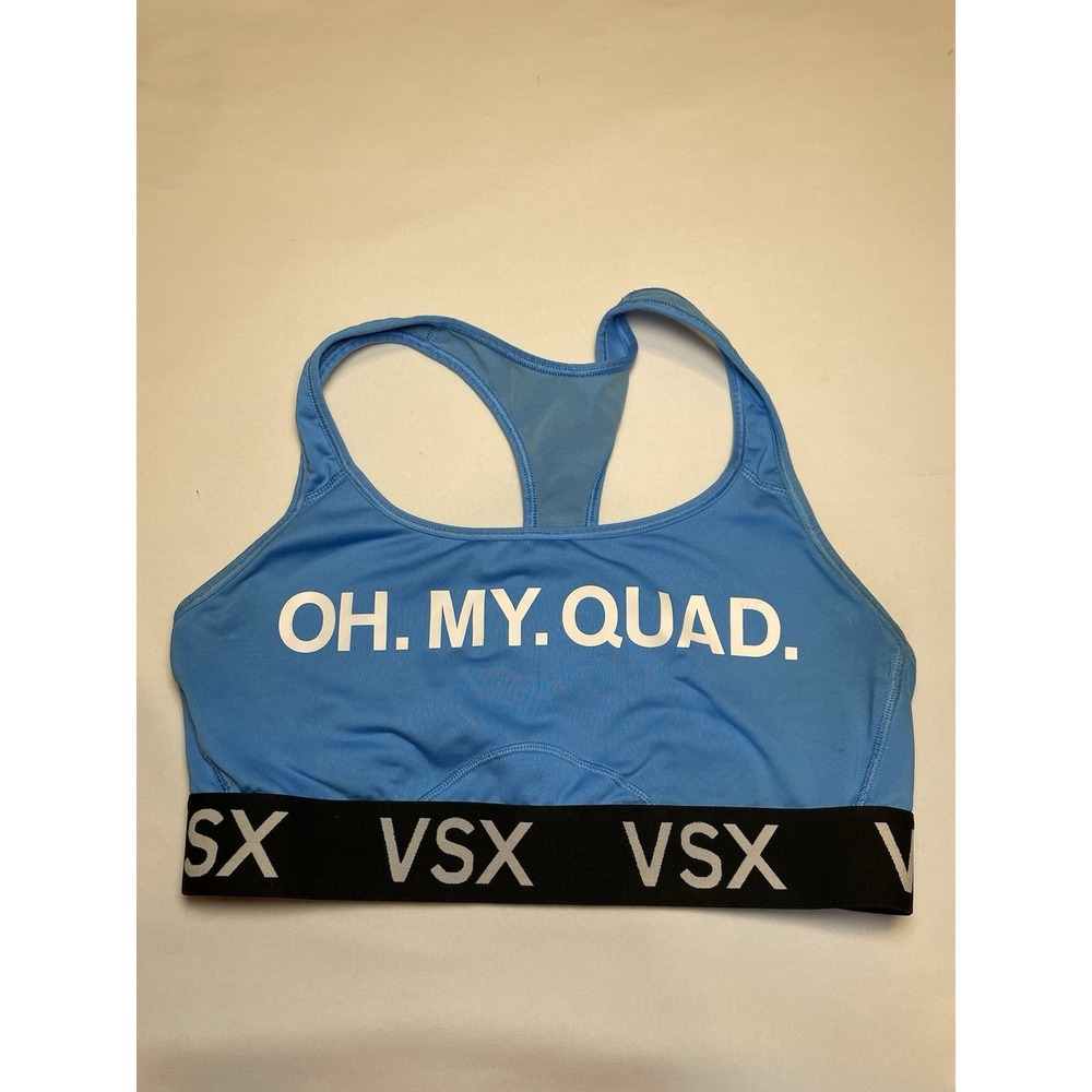 Victoria's Secret Sport VSX Sports Bra Oh My Quad Size Large